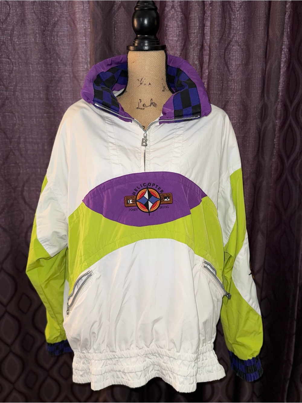 Vintage Bogner - Helicopter Power Skiing Colorblock Pullover Jacket